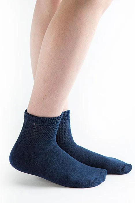 Loose Fit Diabetic 1/4 Crew Socks, 3 pairs - Image 3
